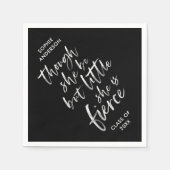 Serviette En Papier Brosse Script Petit Mais Fierce William Shakespear (Devant)