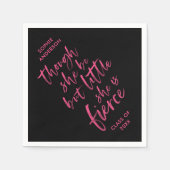 Serviette En Papier Brosse Script Petit Mais Fierce William Shakespear (Devant)