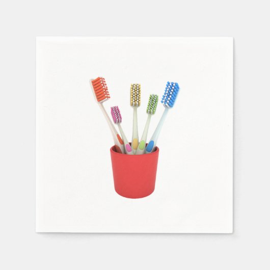 Serviette En Papier Brosses à dents Papier serviettes (Devant)