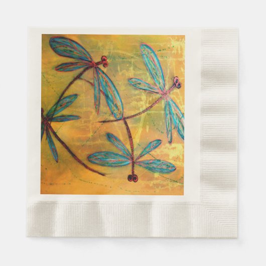 Serviette En Papier Brouillard de libellule (Devant)