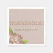 Serviette En Papier Brown avec teinte Rosy (Devant)