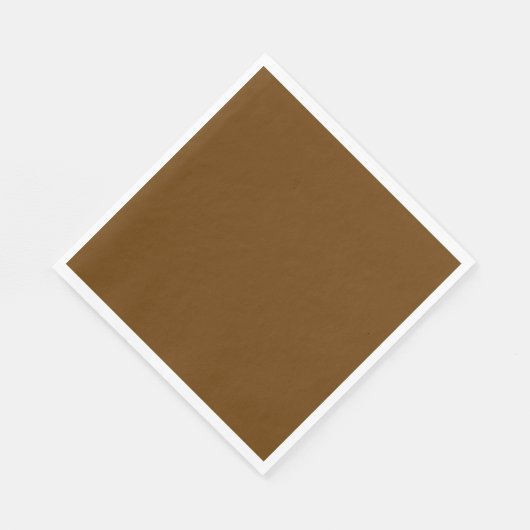 Serviette En Papier Brown (couleur solide) (Coin)