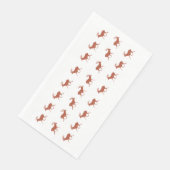 Serviette En Papier Brown Deer Walking Festive Motif (Coin)