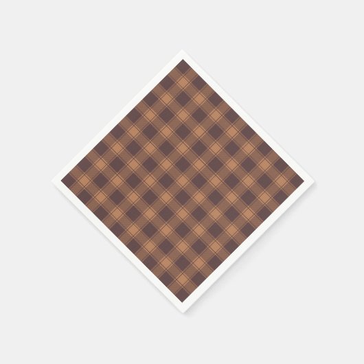 Serviette En Papier Brown En vichy automne automne automne (Coin)