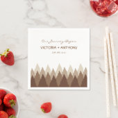 Serviette En Papier Brown Forest Range Mariage (En situation)