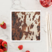 Serviette En Papier Brown noir blanc (En situation)