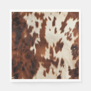 Serviette En Papier Brown noir blanc