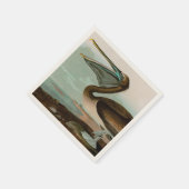 Serviette En Papier Brown Pelican Birds of America Audubon (Coin)