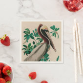 Serviette En Papier Brown Pelican Birds of America Audubon (En situation)