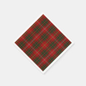 Serviette En Papier Brue Clan Tartan Papier Plaid (Coin)