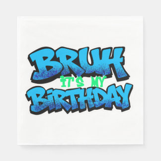 Serviette En Papier Bruh C'est Mon Anniversaire Serviettes |
