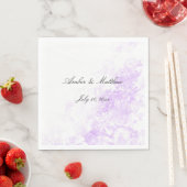 Serviette En Papier "Brume pourpre" (En situation)