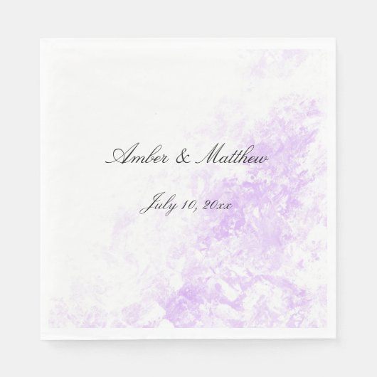 Serviette En Papier "Brume pourpre" (Devant)