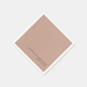 Serviette En Papier Brun-chocolat-clair moderne (Coin)