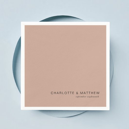 Serviette En Papier Brun-chocolat-clair moderne