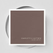 Serviette En Papier Brun foncé moderne