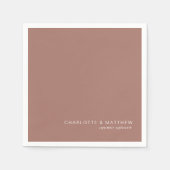Serviette En Papier Brun moderne (Devant)