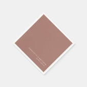 Serviette En Papier Brun moderne (Coin)
