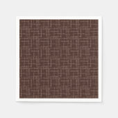 Serviette En Papier Brun texturé. (Devant)
