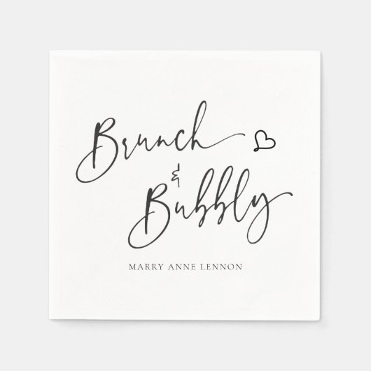 Serviette En Papier Brunch basique et serviettes mousseuses (Devant)