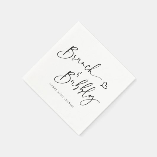 Serviette En Papier Brunch basique et serviettes mousseuses (Coin)