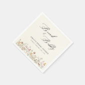 Serviette En Papier Brunch Bohème Fleur des Champs & Bubbly pour une M (Coin)