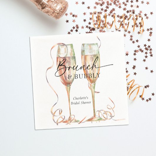 Serviette En Papier Brunch & Bubbley Mariage Champenoise