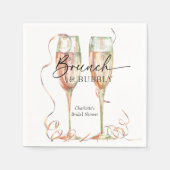 Serviette En Papier Brunch & Bubbley Mariage Champenoise (Devant)
