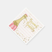 Serviette En Papier Brunch & Bubbly Bridal Papier de douche Napkin Gol (Coin)