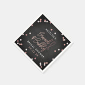Serviette En Papier Brunch & Bubbly Confetti Enterrement de Vie de Jeu (Coin)