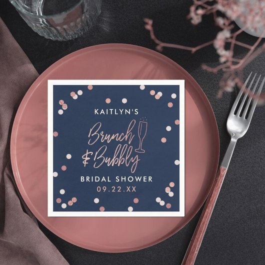 Serviette En Papier Brunch & Bubbly Confetti Enterrement de Vie de Jeu