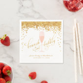 Serviette En Papier Brunch & Bubbly Fiançailles Brunch (En situation)