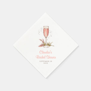 Serviette En Papier Brunch Bulles Enterrement de Vie de Jeune Fille Pê