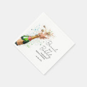 Serviette En Papier Brunch Et Bubbly Champagne nuptiale Douche (Coin)