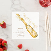 Serviette En Papier Brunch et Bubbly Enterrement de Vie de Jeune Fille (En situation)