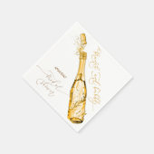 Serviette En Papier Brunch et Bubbly Enterrement de Vie de Jeune Fille (Coin)
