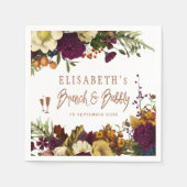 Serviette En Papier Brunch et bulle automne automne automne automne fl (Devant)