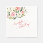 Serviette En Papier Brunch et serviette Bubbly - rose (Devant)
