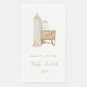 Serviette En Papier Brunch Neutral Boho Baby (Devant)