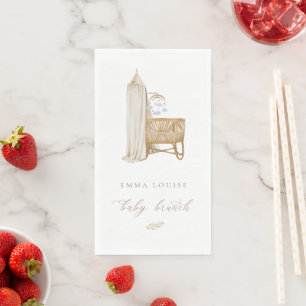 Serviette En Papier Brunch Neutral Boho Baby