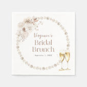 Serviette En Papier Brunch nuptial Pearls (Devant)