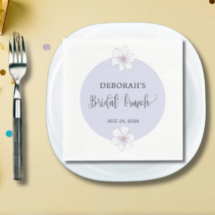 Serviette En Papier Brunch nuptial romantique Lilac