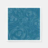 Serviette En Papier Brunch Tablescape (Devant)