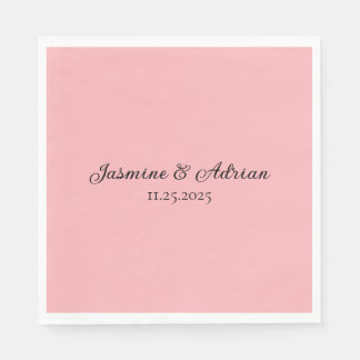 Serviette En Papier Bubblegum Blush Wedding