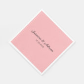 Serviette En Papier Bubblegum Blush Wedding (Coin)