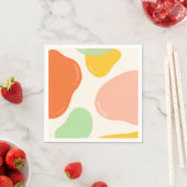 Serviette En Papier Bubbles Pastel (En situation)