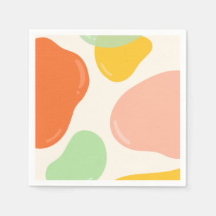 Serviette En Papier Bubbles Pastel