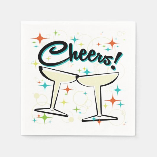 Serviette En Papier Bubbly A Go-Go ! (Devant)