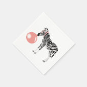 Serviette En Papier Buble Gum Zebra Blowbble (Coin)