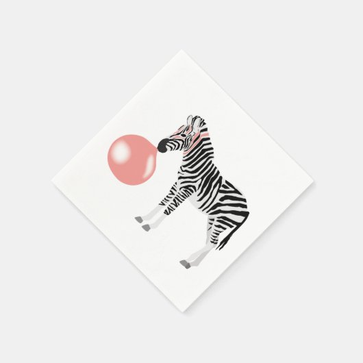 Serviette En Papier Buble Gum Zebra Blowbble (Coin)